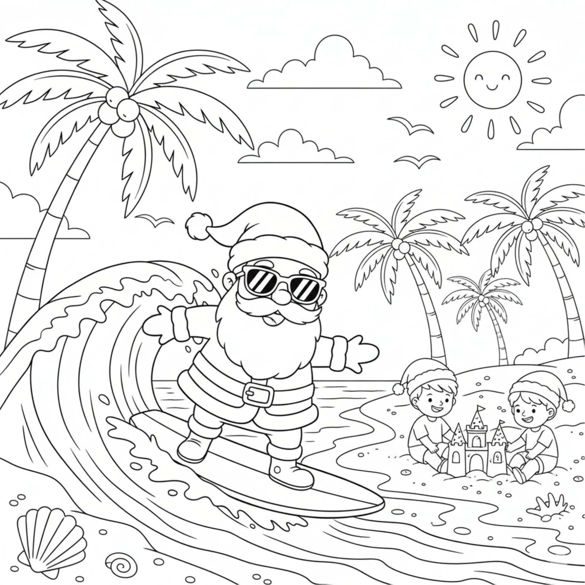 A Sunny South African Christmas Coloring Book