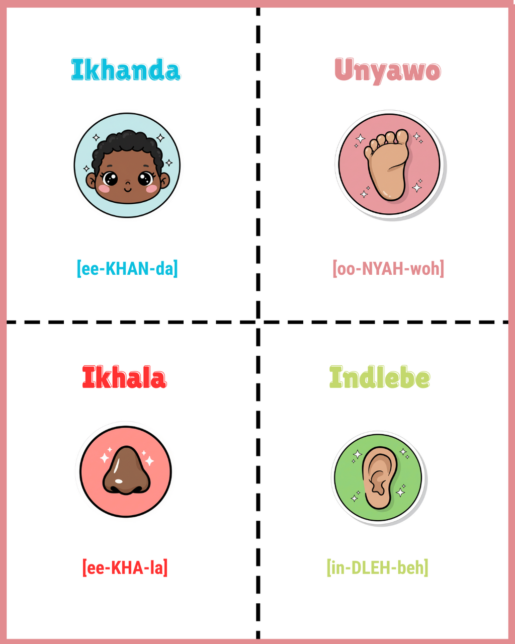 Flashcards: Body Parts