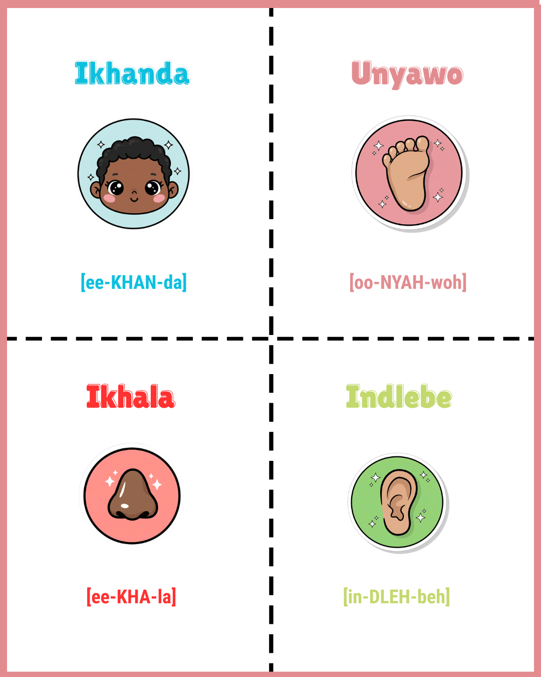 Flashcards: Body Parts