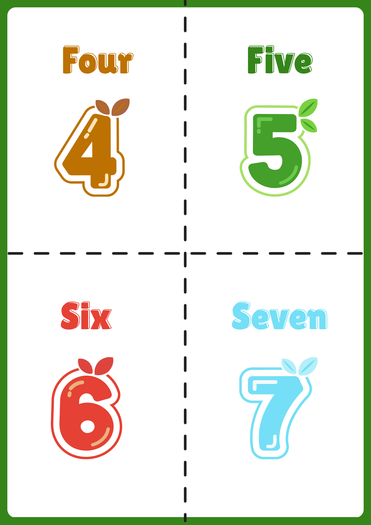 Flashcards: Numbers