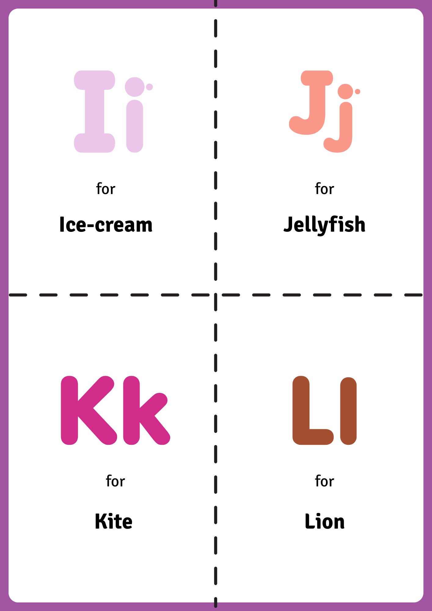 Flashcards: Alphabet